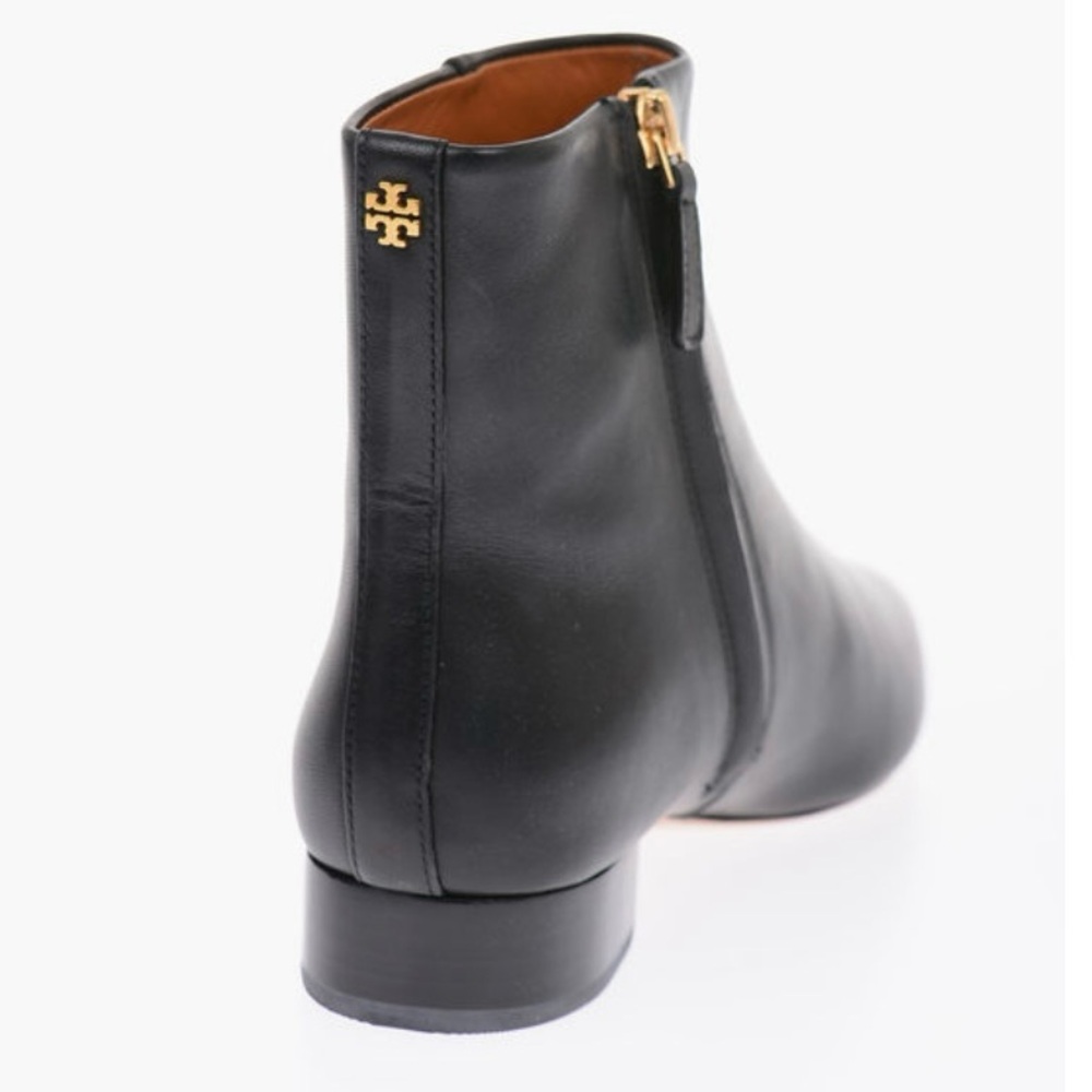 Tory Burch Leather Pointed Toe Lila Ankle Boots - Picture 3 of 11